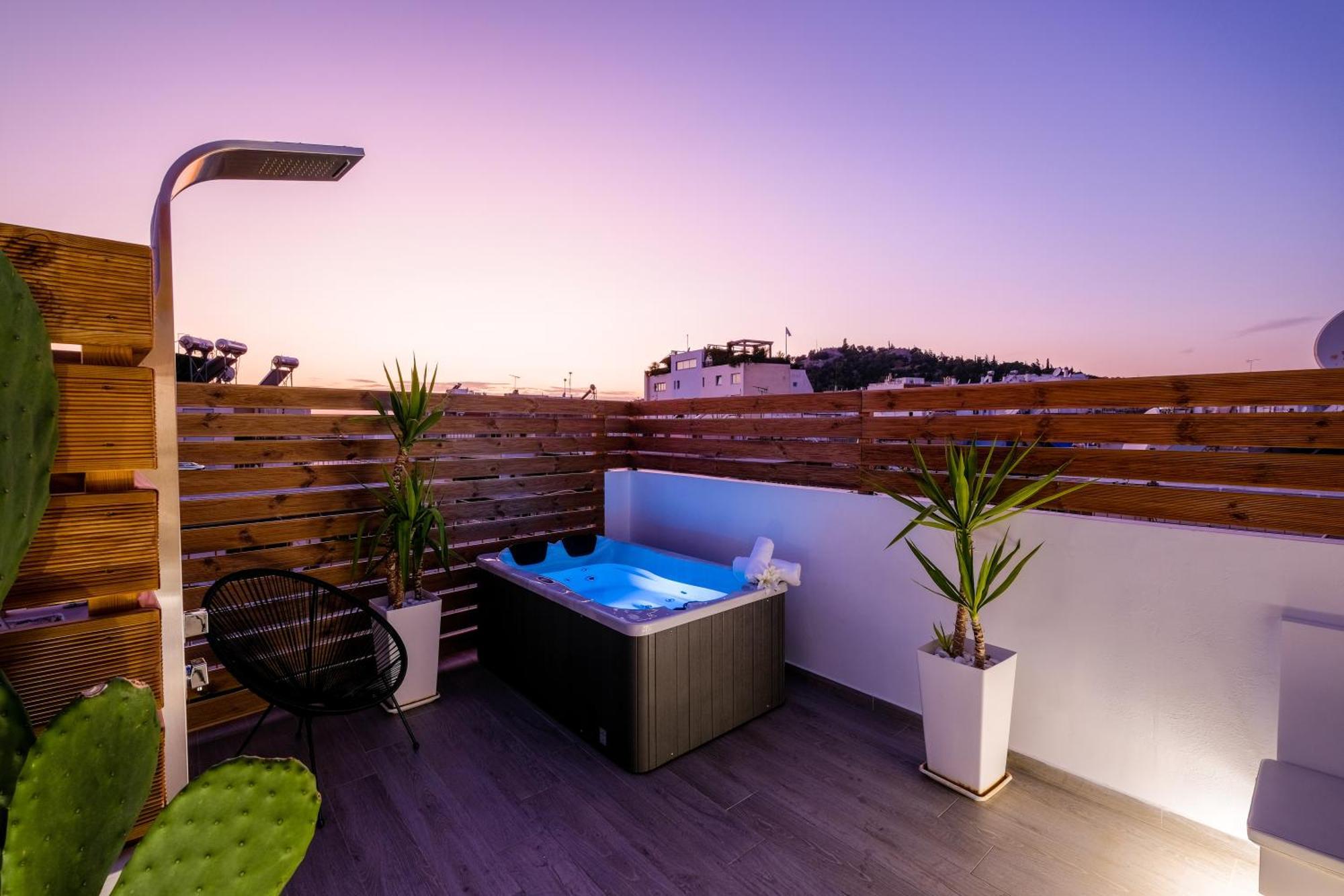 Appartamento Acropolis View With Jacuzzi Atene Esterno foto
